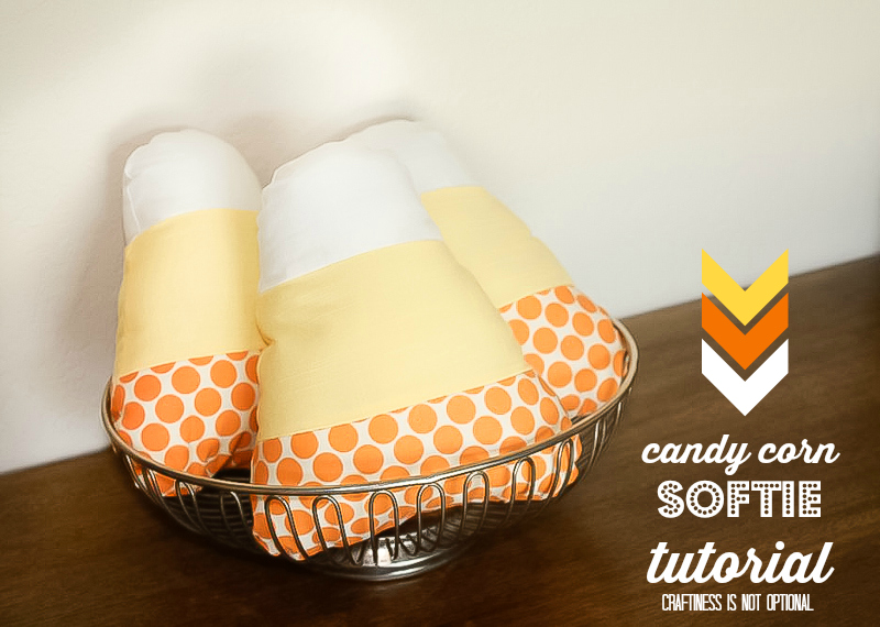 candy corn softie tutorial and free pattern!
