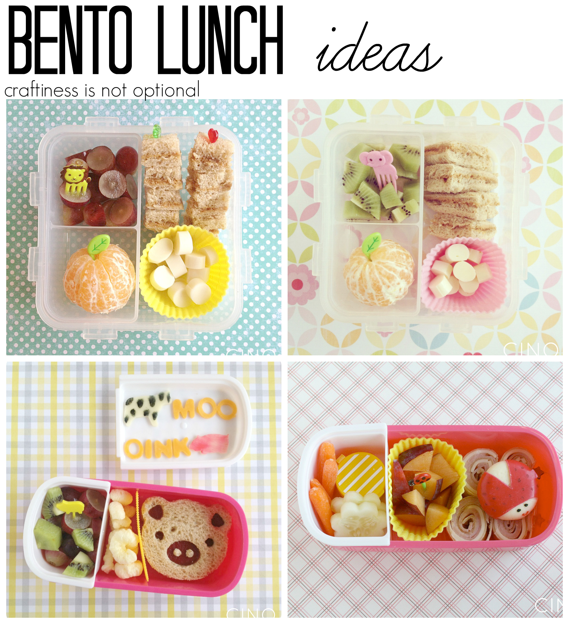 fun bento lunch ideas at craftiness is not optional