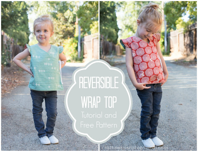 reversible wrap top