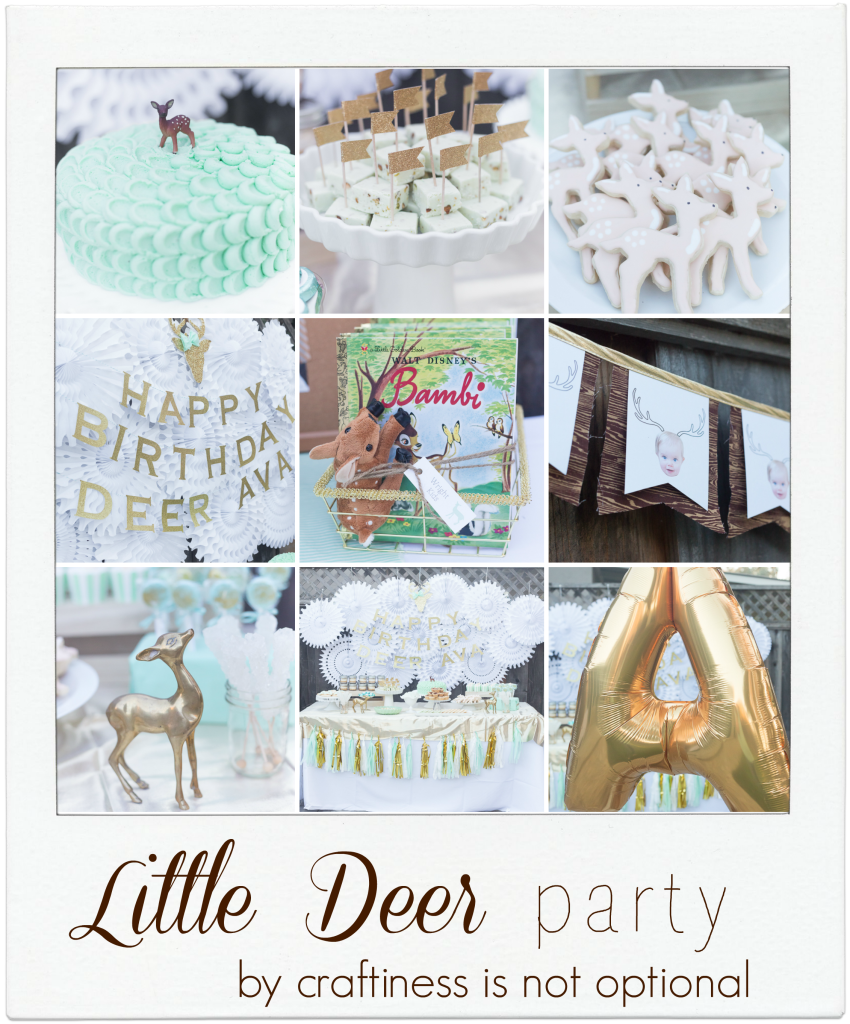 mint and green deer party by craftiness is not optional