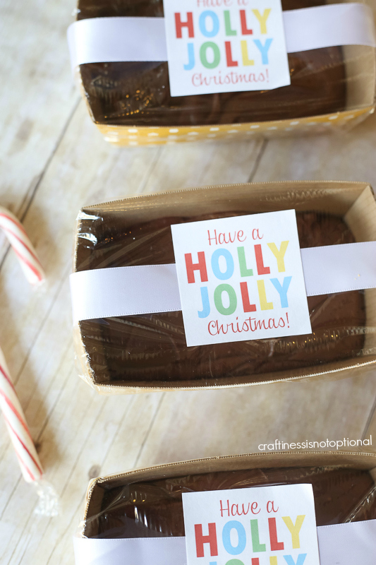 Free Printable Holiday Tags for Mini Loaf Pans