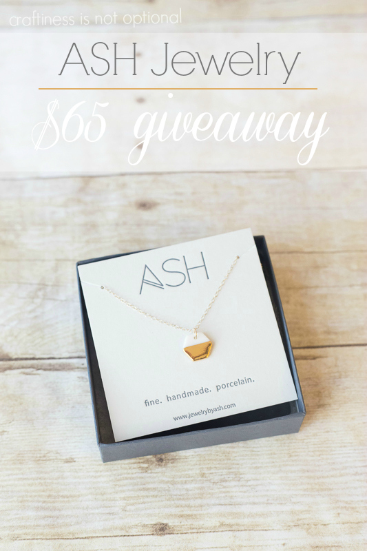 giveaway! gold dipped hexie necklace review  craftiness is not optional