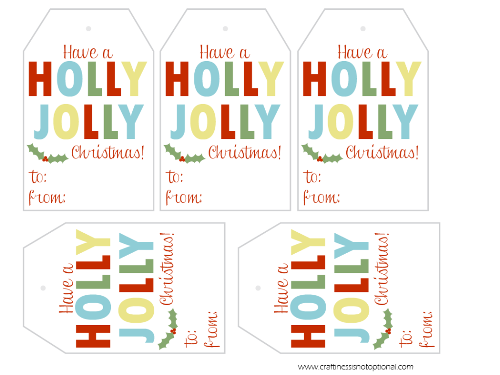 holly holly tags on craftiness is not optional