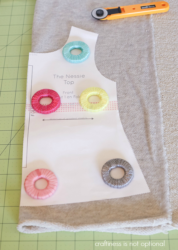  ribbon and washer fabric weights tutorial