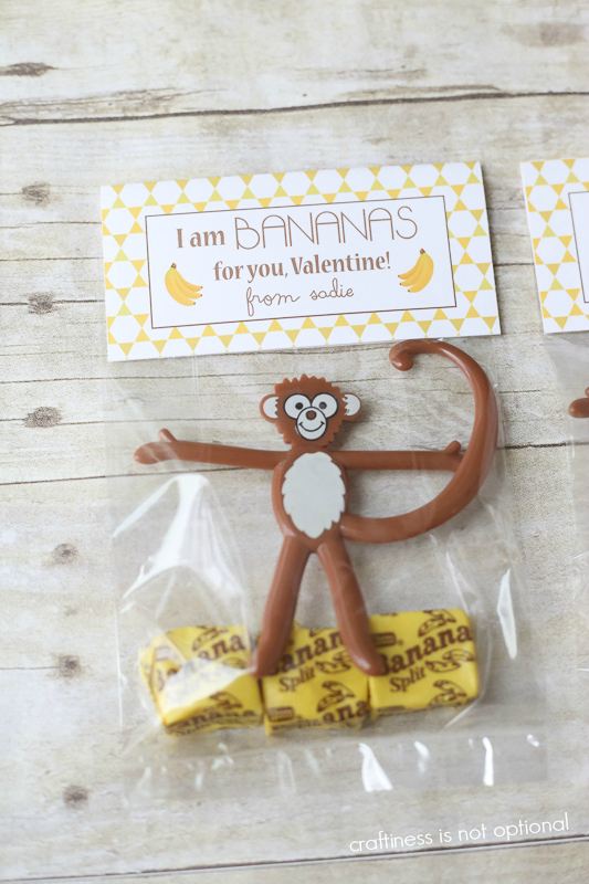 monkeys and banana valentines-free printable!