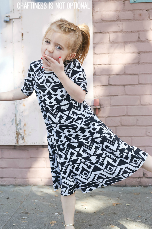 aztec print skater dress