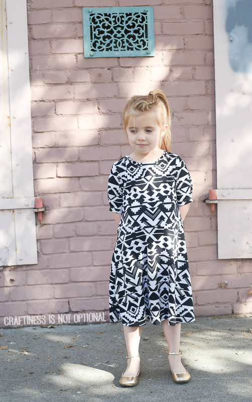 aztec print skater dress