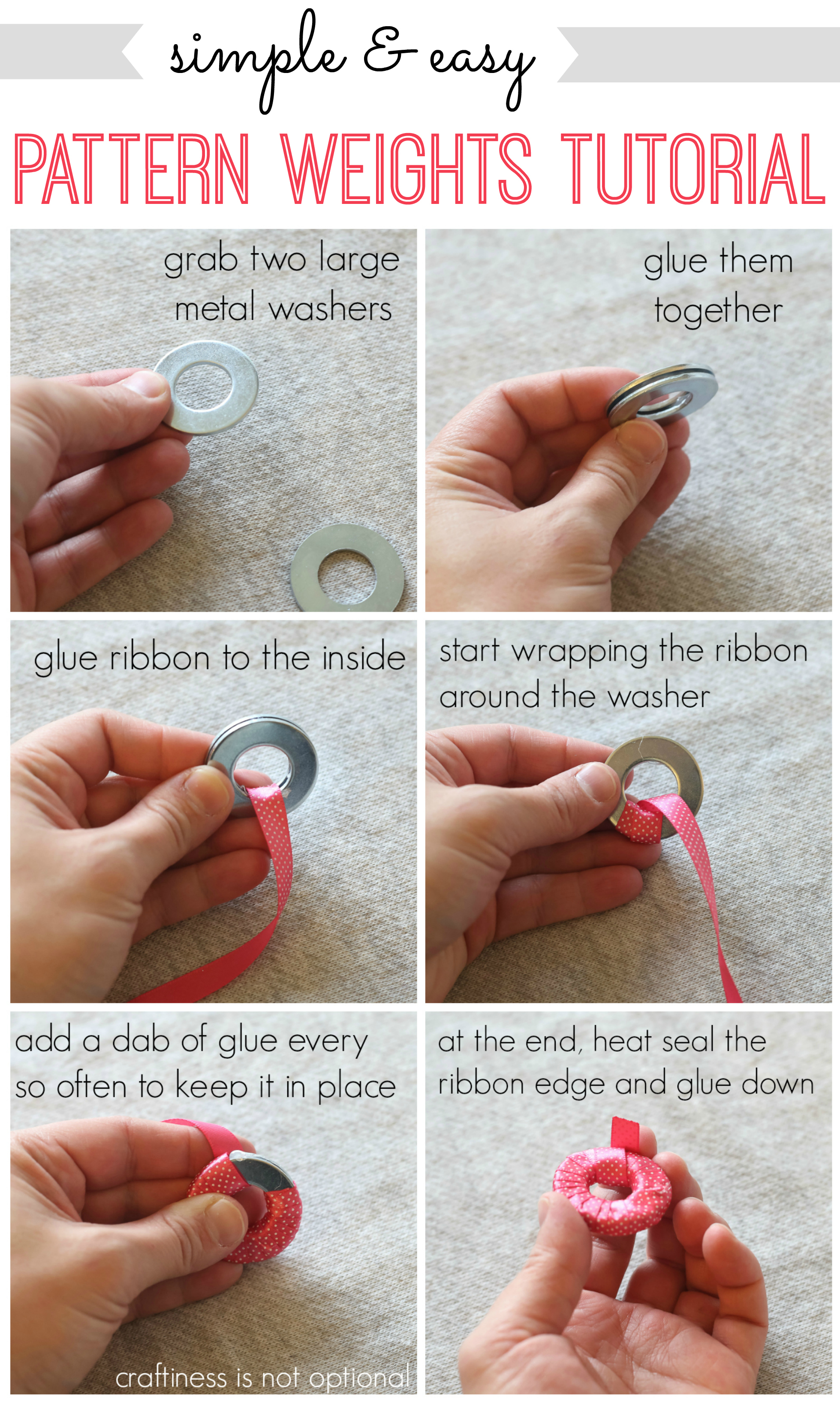 simple & easy pattern weights – Craftiness Is Not Optional