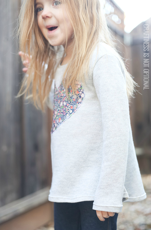 liberty heart Nessie top