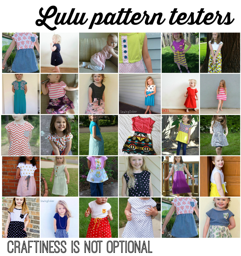 lulu pattern testers  craftiness is not optional patterns