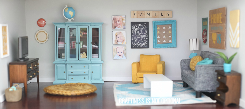 12th Scale Doll House Furniture Lot – Bedroom, Kitchen, Living Room, Bathroom, Garden – Handmade DIY Set (Multicolored)