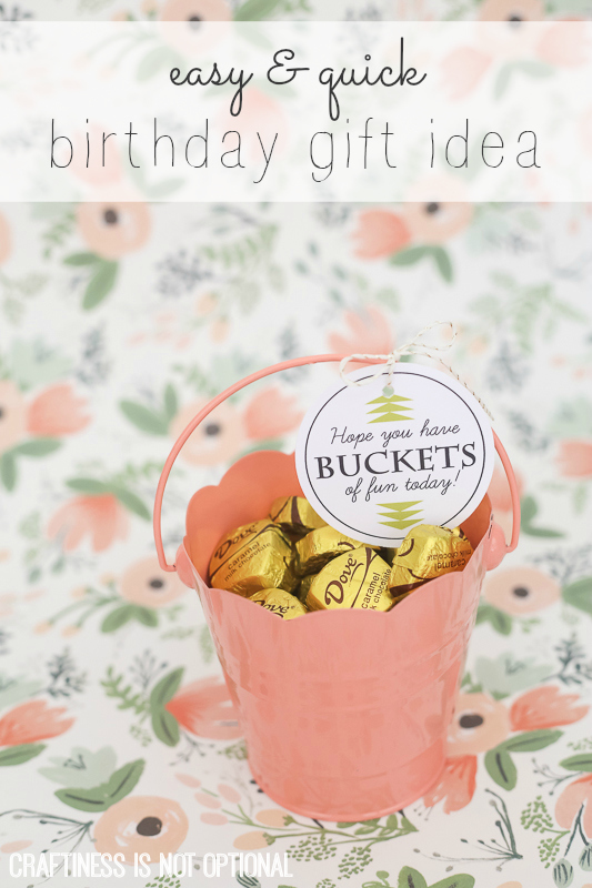 buckets of fun birthday gift idea and free printable  craftiness is not optional