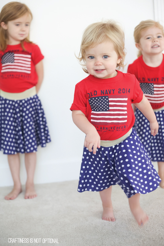 fourth of july circle skirts