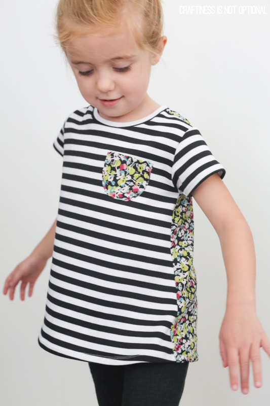 mixed fabric Nessie top \\ craftiness is not optional