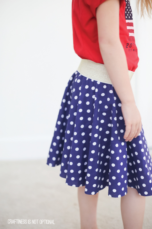 fourth of july circle skirts