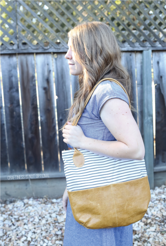 DIY leather bag (and leather hide giveaway!)