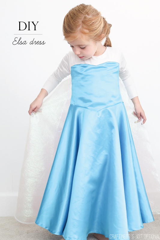 homemade elsa frozen costume