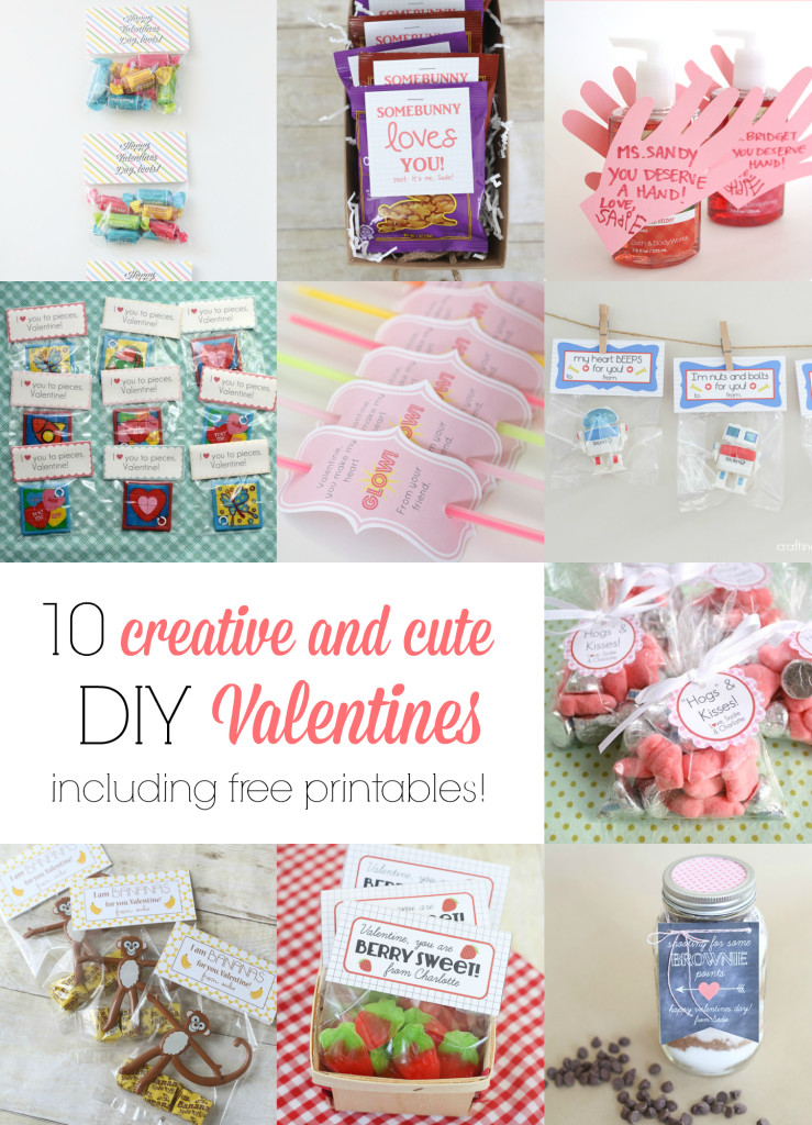 10 creative and cute DIY Valentines (and lots of FREE printables!)