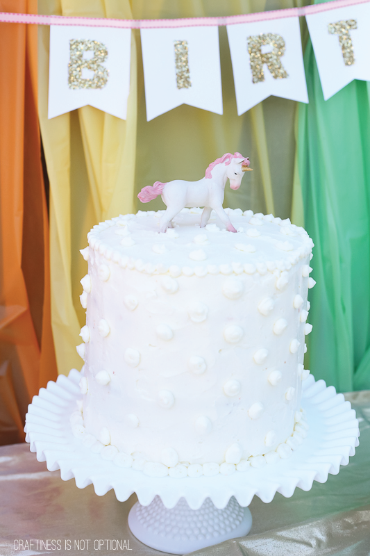 unicorn and rainbow birthday party