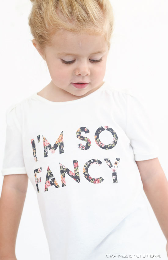 I'm so Fancy floral tee-free floral transfer!