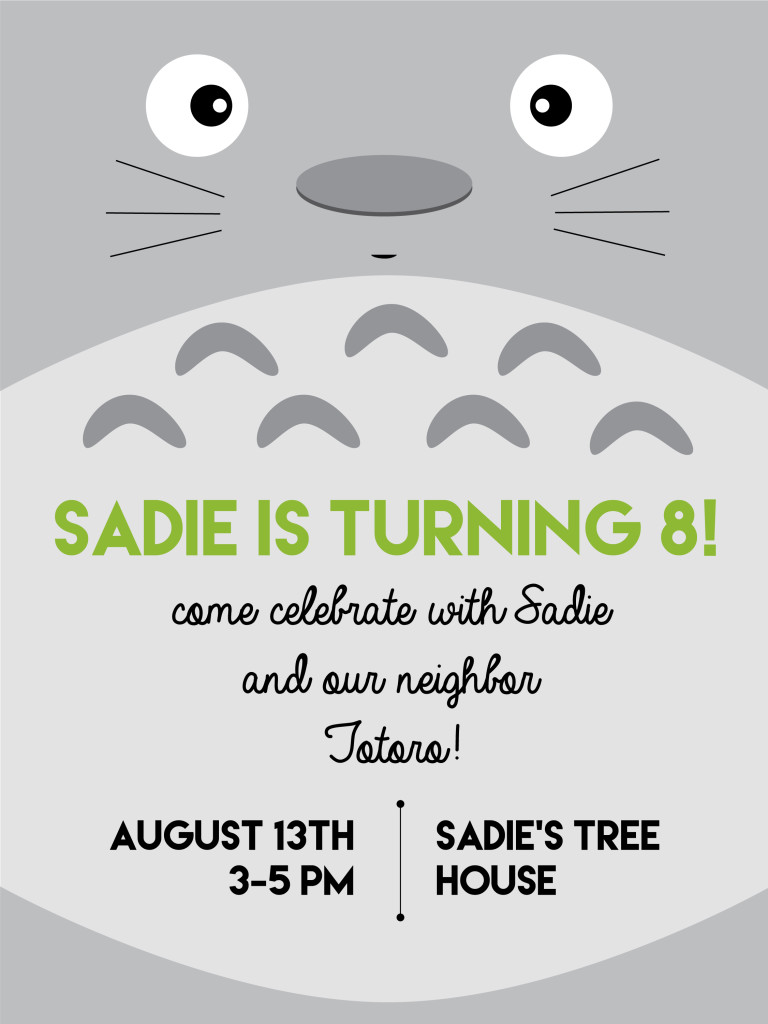 Sadie's My Neighbor Totoro birthday party – Craftiness Is Not Optional