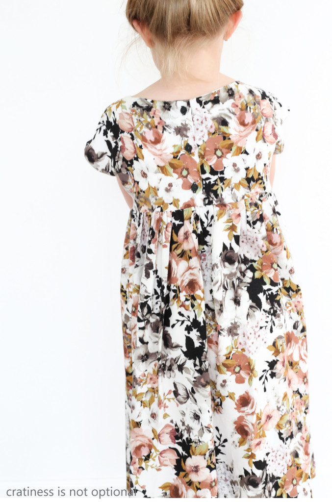 cap sleeve floral swingy dress