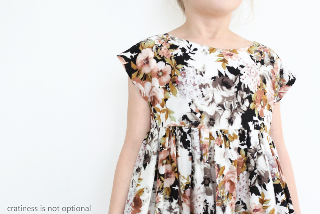 cap sleeve floral swingy dress