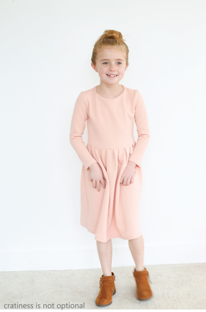 peachy coral kensington dress