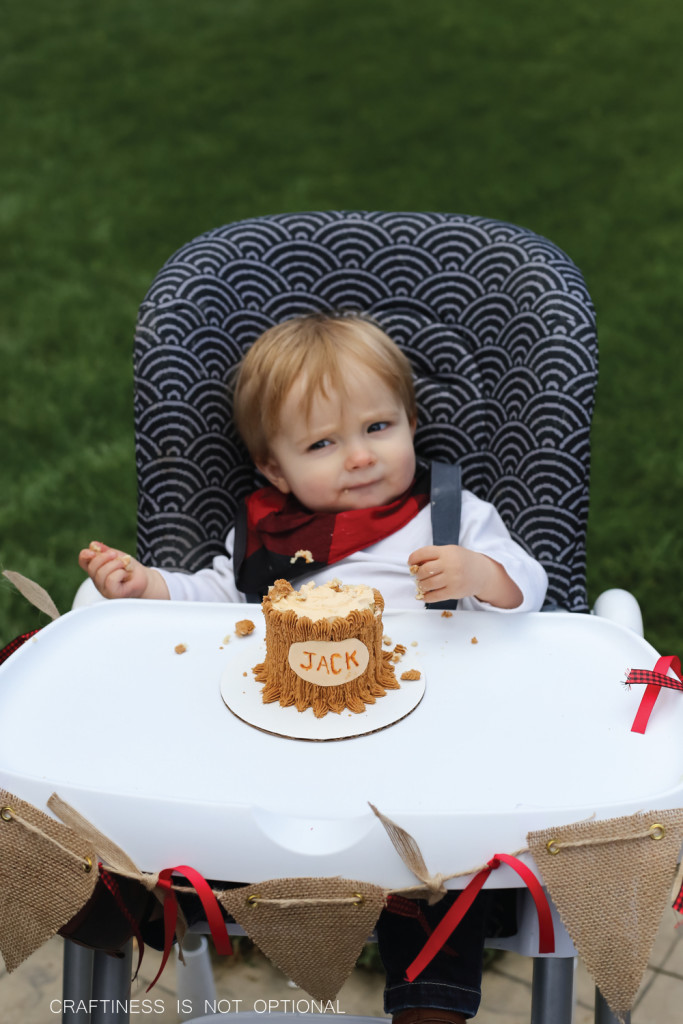 a lumberJACK first birthday party