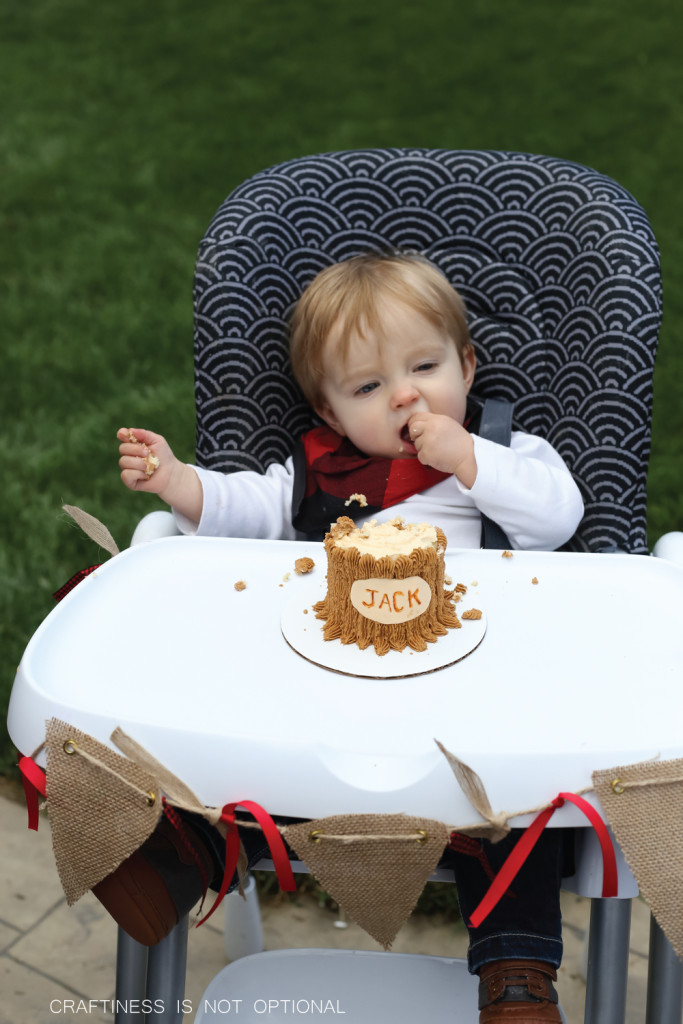 a lumberJACK first birthday party