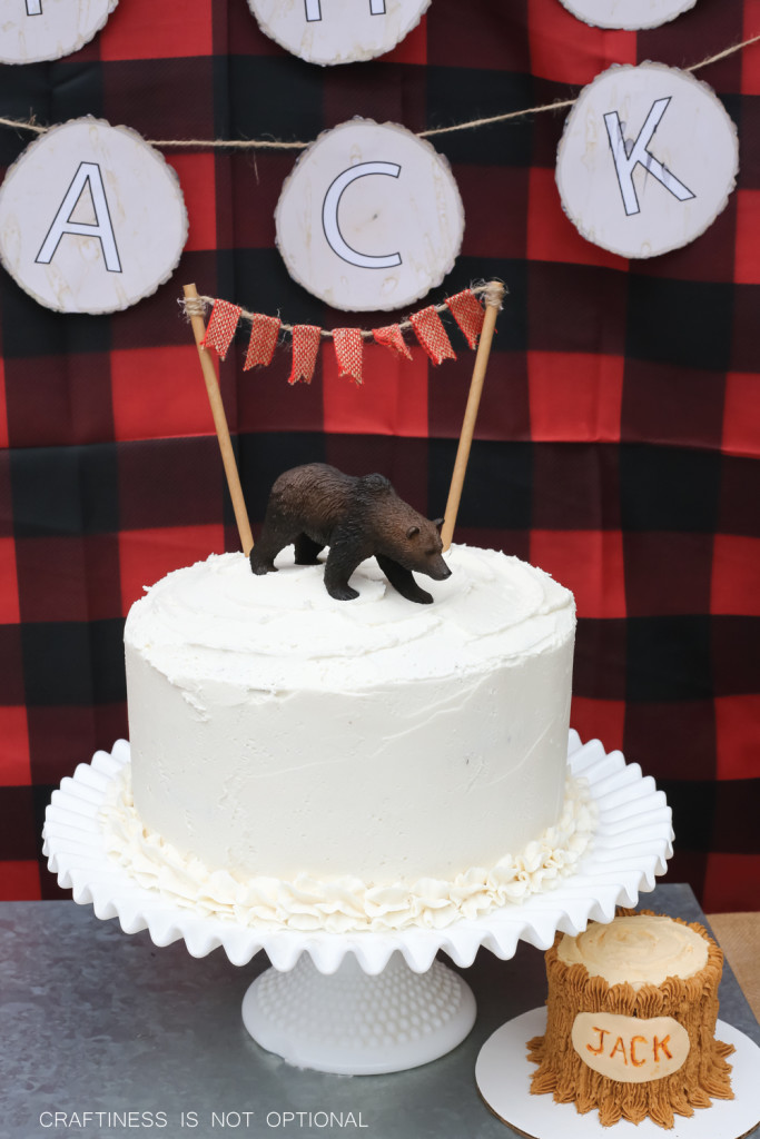 a lumberJACK first birthday party