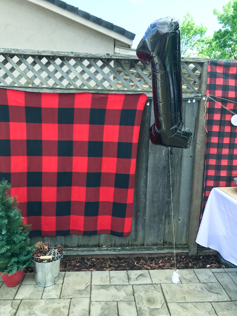 a lumberJACK first birthday party