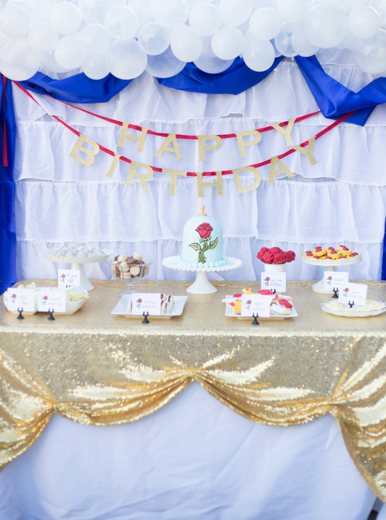 beauty and the beast birthday party