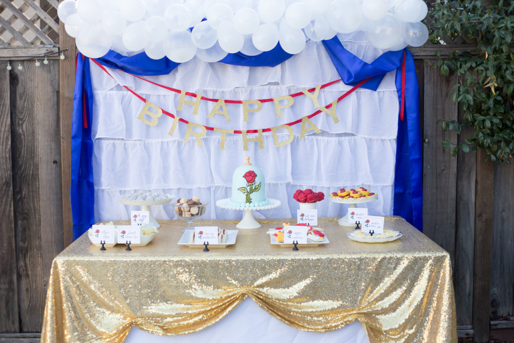 beauty and the beast birthday party