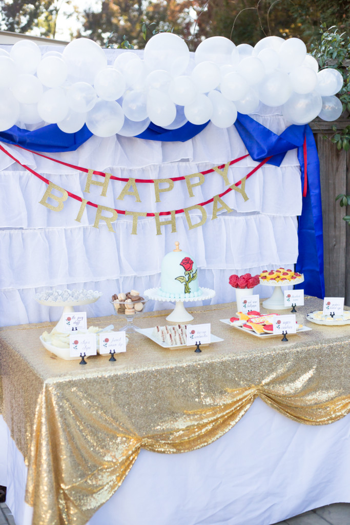 beauty and the beast birthday party