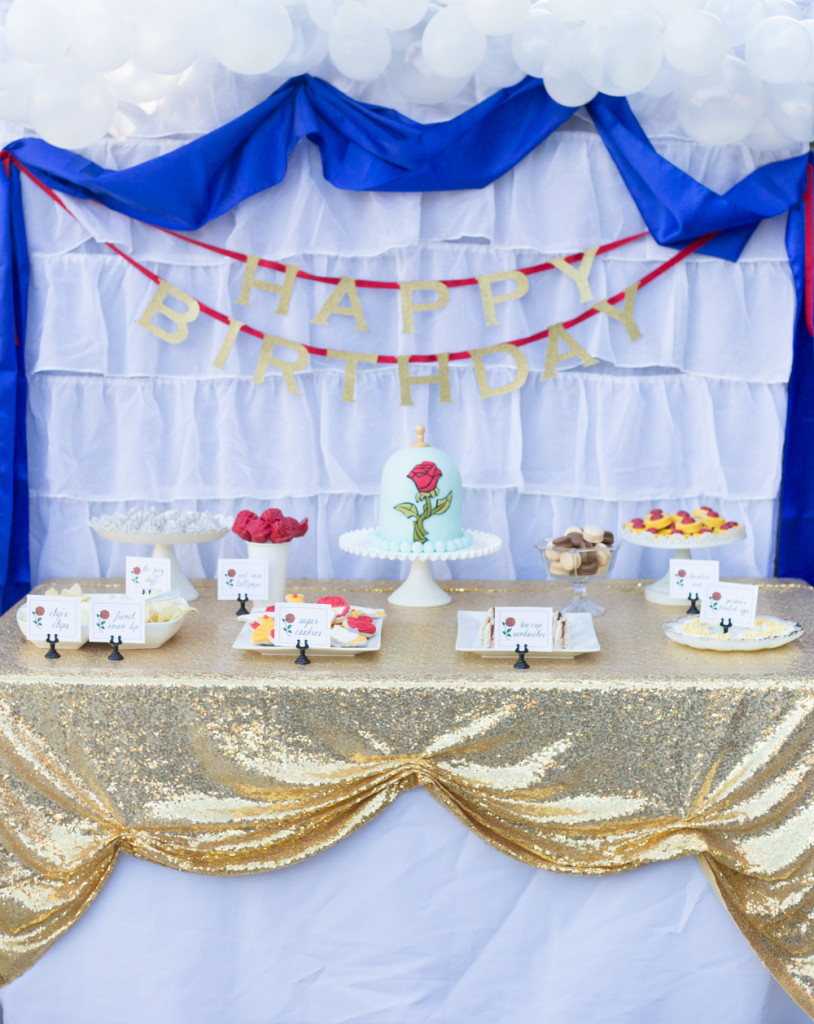 beauty and the beast birthday party