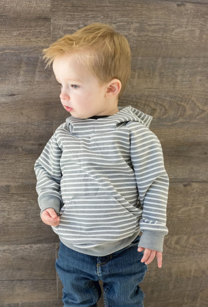 YOTB grey striped sweatshirt