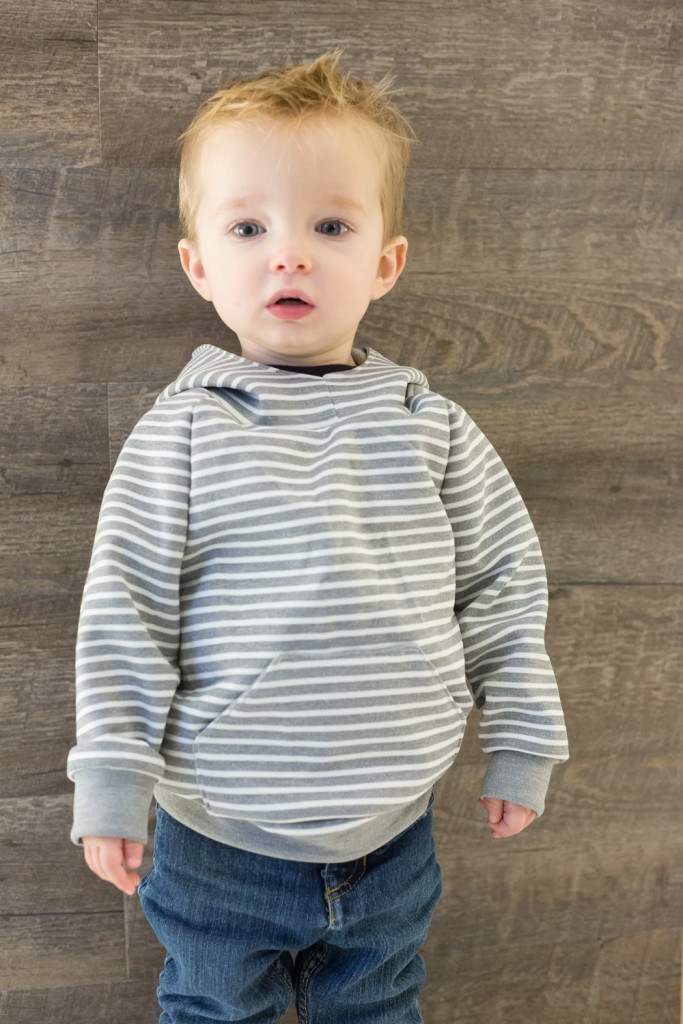 YOTB grey striped sweatshirt