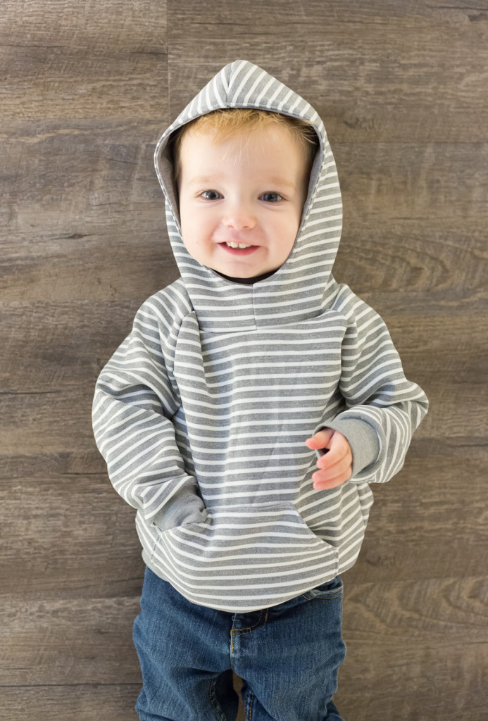 YOTB grey striped sweatshirt