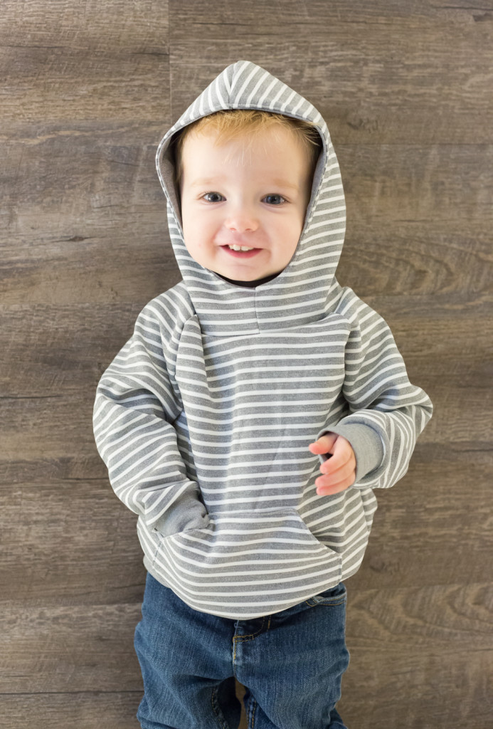 YOTB grey striped sweatshirt