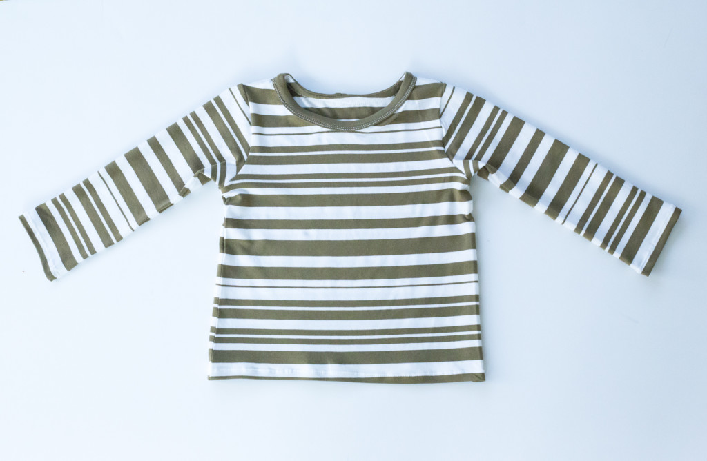 olive flashback skinny tee