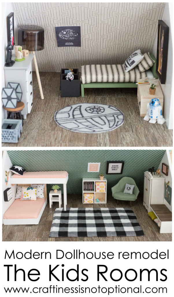 Modern dollhouse remodel-kids rooms